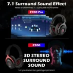 EKSA E900 Pro 7.1 Gaming Wire-Controlled Head-mounted USB Luminous Gaming Headset with Microphone - Image 3