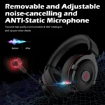 EKSA E900 Pro 7.1 Gaming Wire-Controlled Head-mounted USB Luminous Gaming Headset with Microphone - Image 5