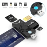 ROCKETEK CR310 USB 2.0 + TF Card + SD Card + SIM Card + Smart Card Multi-function Card Reader - Image 3