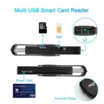 ROCKETEK CR310 USB 2.0 + TF Card + SD Card + SIM Card + Smart Card Multi-function Card Reader - Image 9