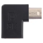 8K Mini DisplayPort Female to Male Elbow Adapter - Image 2