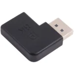 8K DisplayPort Male to DisplayPort Female Elbow Adapter - Image 4