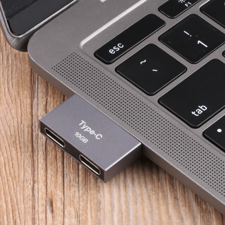 PC1643_4.webp Double USB-C / Type-C Male to Double USB-C / Type-C Female Adapter - Image 5