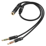 3.5mm Female to 2 x 3.5mm Male Adapter Cable - Image 5