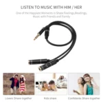 2 x 3.5mm Female to 3.5mm Male Adapter Cable - Image 5