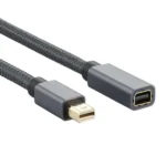 OD6.5mm Mini DP Male to Female DisplayPort Cable - Image 2