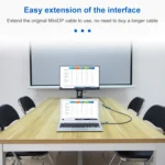 OD6.5mm Mini DP Male to Female DisplayPort Cable - Image 6