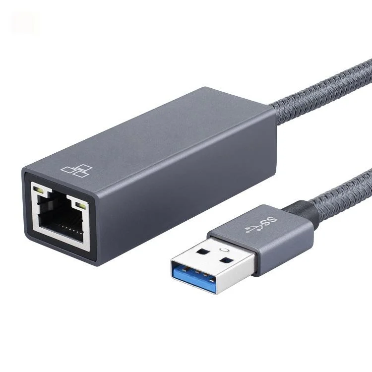 PC16613_2.webp USB 3.0 AM to RJ45 Gigabit Adapter Cable, Length: 20cm - Image 3