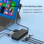 Onten OT-65002 12 in 1 Multifunctional Type-C + USB + RJ45 + HDMI Docking Station - Image 13