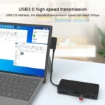 Onten OT-65002 12 in 1 Multifunctional Type-C + USB + RJ45 + HDMI Docking Station - Image 7