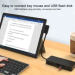 Onten OT-65002 12 in 1 Multifunctional Type-C + USB + RJ45 + HDMI Docking Station - Image 10