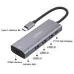 Onten OT-95123 5 in 1 Multifunctional Type-C + USB + HDMI Docking Station, Cable Length: 145mm - Image 7