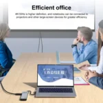 Z261 12 in 1 Elbow USB-C/Type-C to USB MST Smart Docking Station HUB Adapter - Image 5