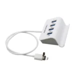 H-506 4 in 1 Micro USB / USB to 4 USB 2.0 Interface OTG Docking Station HUB with Stand Function - Image 2