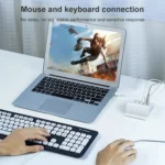 H-506 4 in 1 Micro USB / USB to 4 USB 2.0 Interface OTG Docking Station HUB with Stand Function - Image 5