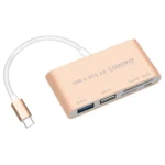 COMBO T-693 5 in 1 USB-C / Type-C to SD / TF / Micro SD Card Slot + USB 3.0 + USB 2.0Ports OTG HUB Card Reader