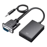 HDCO-VGAM2 1080P VGA Male to HDMI Female Converter with 3.5mm Audio Cable - Image 2