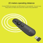 Logitech R500 2.4Ghz USB Wireless Presenter PPT Remote Control Flip Pen - Image 6
