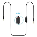 ZS0179 Gaming Headphone Audio Cable for Logitech ASTRO A10 A40, PS4, Cable Length: 2m - Image 2