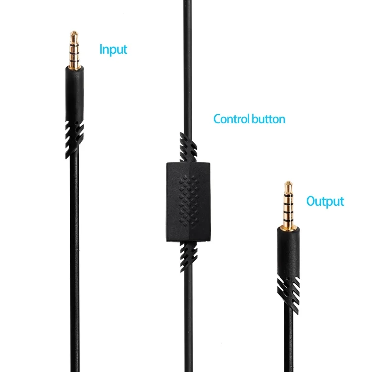 PC1806_2.webp ZS0179 Gaming Headphone Audio Cable for Logitech ASTRO A10 A40, PS4, Cable Length: 2m - Image 3