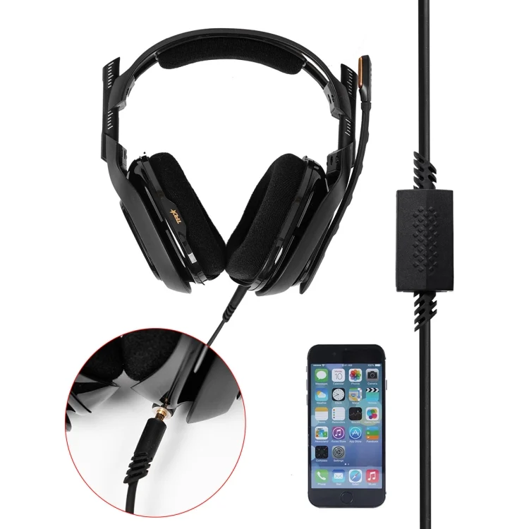 PC1806_3.webp ZS0179 Gaming Headphone Audio Cable for Logitech ASTRO A10 A40, PS4, Cable Length: 2m - Image 4