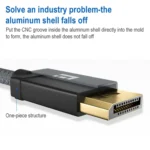 Mini DP1.4 8K 60Hz Male to Female DisplayPort Cable - Image 3