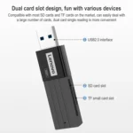 Original Lenovo D221 2 in 1 480Mbps USB 2.0 Card Reader - Image 4