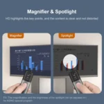 ASiNG A9 128MB Red Light Multifunctional PPT Touch Laser Page Turning Pen Wireless Presenter - Image 2