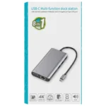 Onten 9591BD 8 in 1 USB-C / Type-C to PD USB-C / Type-C Charging + Gigabit Ethernet + Dual USB 3.0 + HDMI + VGA + SD Card Slot + 3.5mm AUX HUB - Image 2