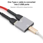 USB-C / Type-C Female to USB Female 1 to 2 Converter - Image 5
