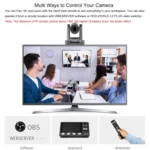 FEELWORLD POE20X Simultaneous 20X Optical Zoom Live Streaming PTZ Camera, EU and US Plug - Image 3