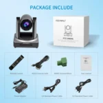 FEELWORLD POE20X Simultaneous 20X Optical Zoom Live Streaming PTZ Camera, EU and US Plug - Image 8