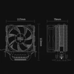 Red Sea Mini Computer CPU Mute Radiator - Image 6