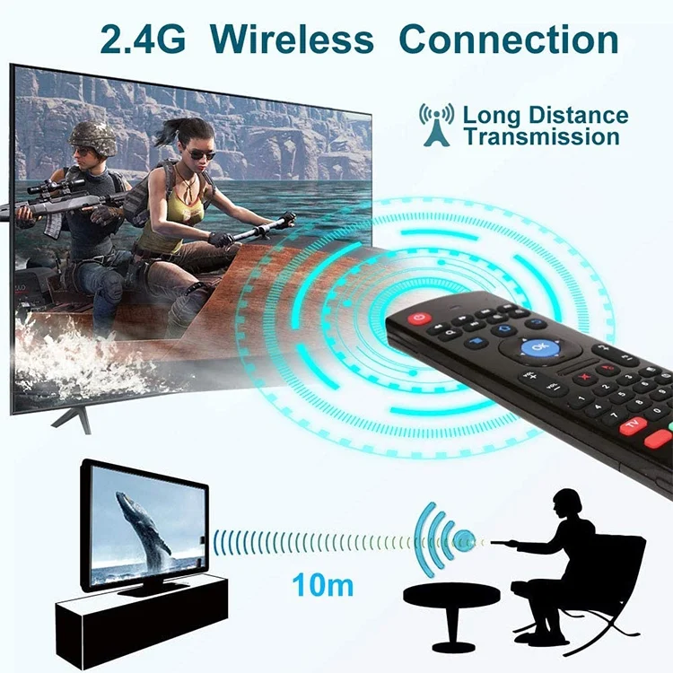 PC2121_5.webp MX3-L Voice without Backlit 2.4GHz Fly Air Mouse Wireless Keyboard Remote Control - Image 6