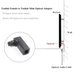 EMK 360 Degree Male to Female Conversion Head Optical Fiber Adapter Audio Adapter - Image 5