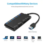 Rocketek CR7 USB3.0 Multi-function Card Reader CF / XD / MS / SD / TF Card 7 in 1 - Image 2