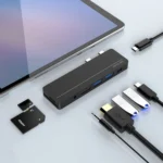 Rocketek SHX5 Multifunctional Dual Type-C Ports Expansion Dock HUB Adapter - Image 2