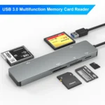 Rocketek CR308 USB3.0 Multi-function Card Reader CF / CFast / SD / MS / TF Card 5 in 1 - Image 2
