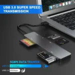 Rocketek CR308 USB3.0 Multi-function Card Reader CF / CFast / SD / MS / TF Card 5 in 1 - Image 5