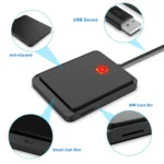 Rocketek CR317 USB 2.0 SIM / ID / CAC Smart Card 2 in 1 Card Reader - Image 3