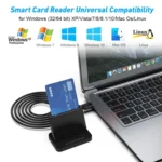 Rocketek SCR816 USB2.0 CAC / SIM / IC / ATM Smart Card Reader - Image 6