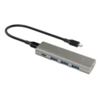 Rocketek HC466 USB3.2 Gen2 Type-C 4 in 1 HUB Adapter