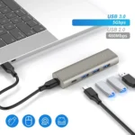 Rocketek HC466 USB3.2 Gen2 Type-C 4 in 1 HUB Adapter - Image 3
