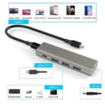 Rocketek HC466 USB3.2 Gen2 Type-C 4 in 1 HUB Adapter - Image 4