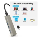 Rocketek HC466 USB3.2 Gen2 Type-C 4 in 1 HUB Adapter - Image 5