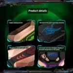 Ice Troll 7 COOLCOLD Portable Laptop Notebook Fan Turbo Radiator Ultra Silent Cooling Fan, AC 220V(Bronze) - Image 11