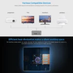 BMAX B3 Windows 11 Mini PC, 16GB+512GB, Intel Jasper Lake N5095, Support HDMI / RJ45 / TF Card, US Plug - Image 6