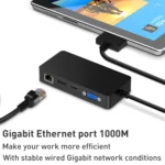 Rocketek SH701 11 in 1 100M RJ45 / USB 3.0 HUB Adapter for Surface Pro 5 / 6 - Image 4