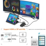 Rocketek SH701 11 in 1 100M RJ45 / USB 3.0 HUB Adapter for Surface Pro 5 / 6 - Image 6