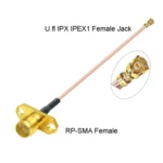 IPX Female to RP-SMA Female RG178 Adapter Cable, Length: 15cm - Image 2